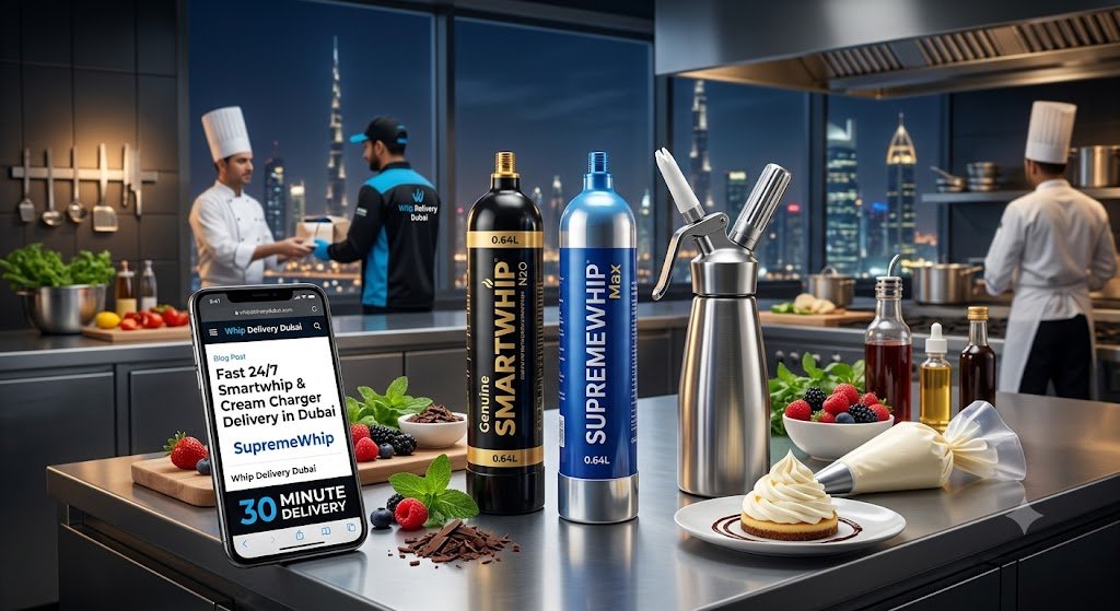 Elevate Your Desserts & Cocktails: 24/7 Smartwhip & Cream Charger Delivery in Dubai | Whip Delivery Dubai Blog