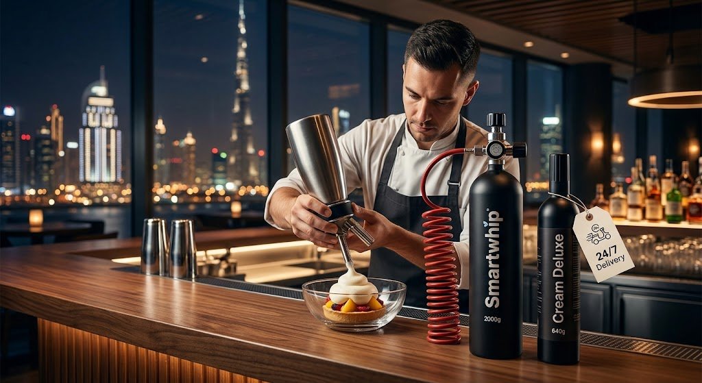 Elevating Culinary Art in Dubai: Why Food-Grade N2O is Revolutionizing Mixology & Desserts | Whip Delivery Dubai Blog